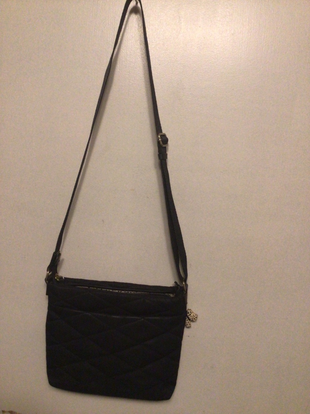 Ridley London quilted cross body bag with adjustable nylon strap - Picture 7 of 11